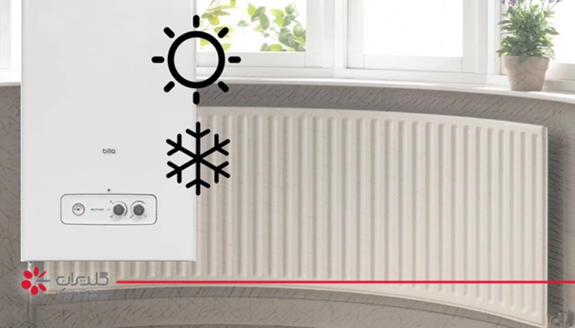 آموزش تبدیل حالت تابستانه به زمستانه پکیج دیواری